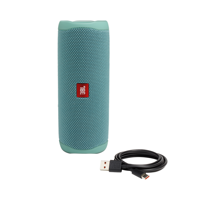 JBL Flip 5 - Teal - Portable Waterproof Speaker - Detailshot 1 image number null